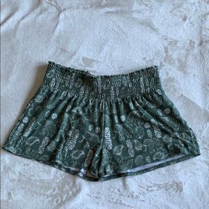 Elephant print shorts